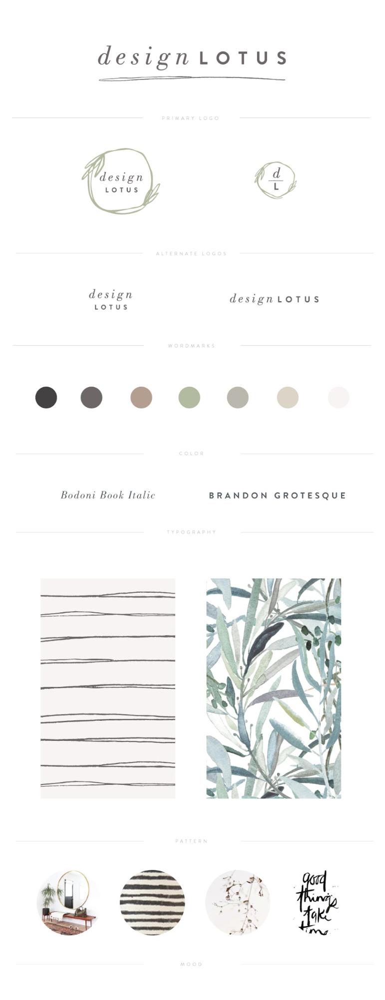 Creative Minimalist Brand Guide Example