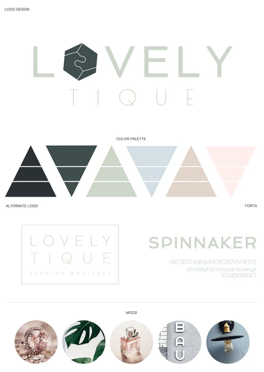 White Boutique Brand Style Guide Example