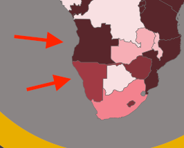 Weak color segmentation with arrows.