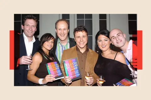 Getty Images Nick Bateman, Jade Goody, Peter Bazalgette, Craig Phillips, Nadia Almada and Marco Sabba.