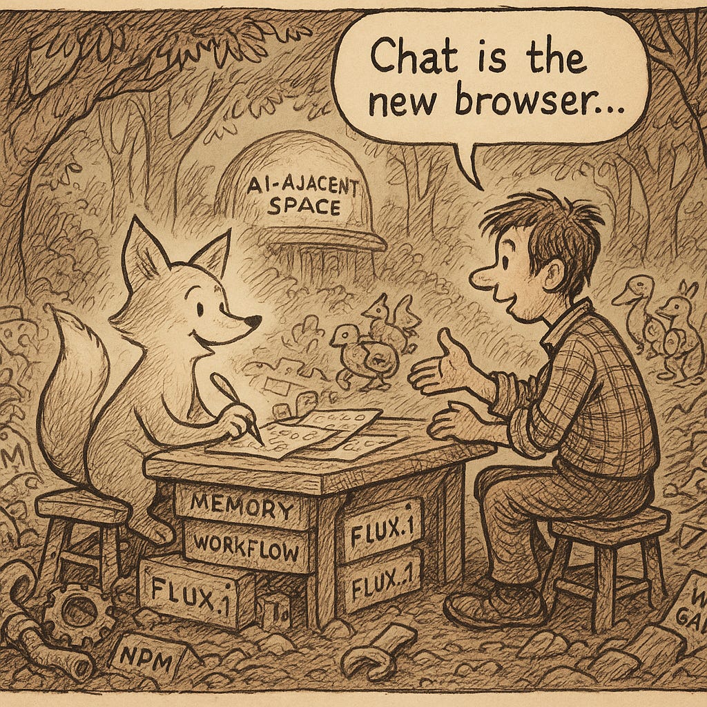 Chat is the new browser, of course