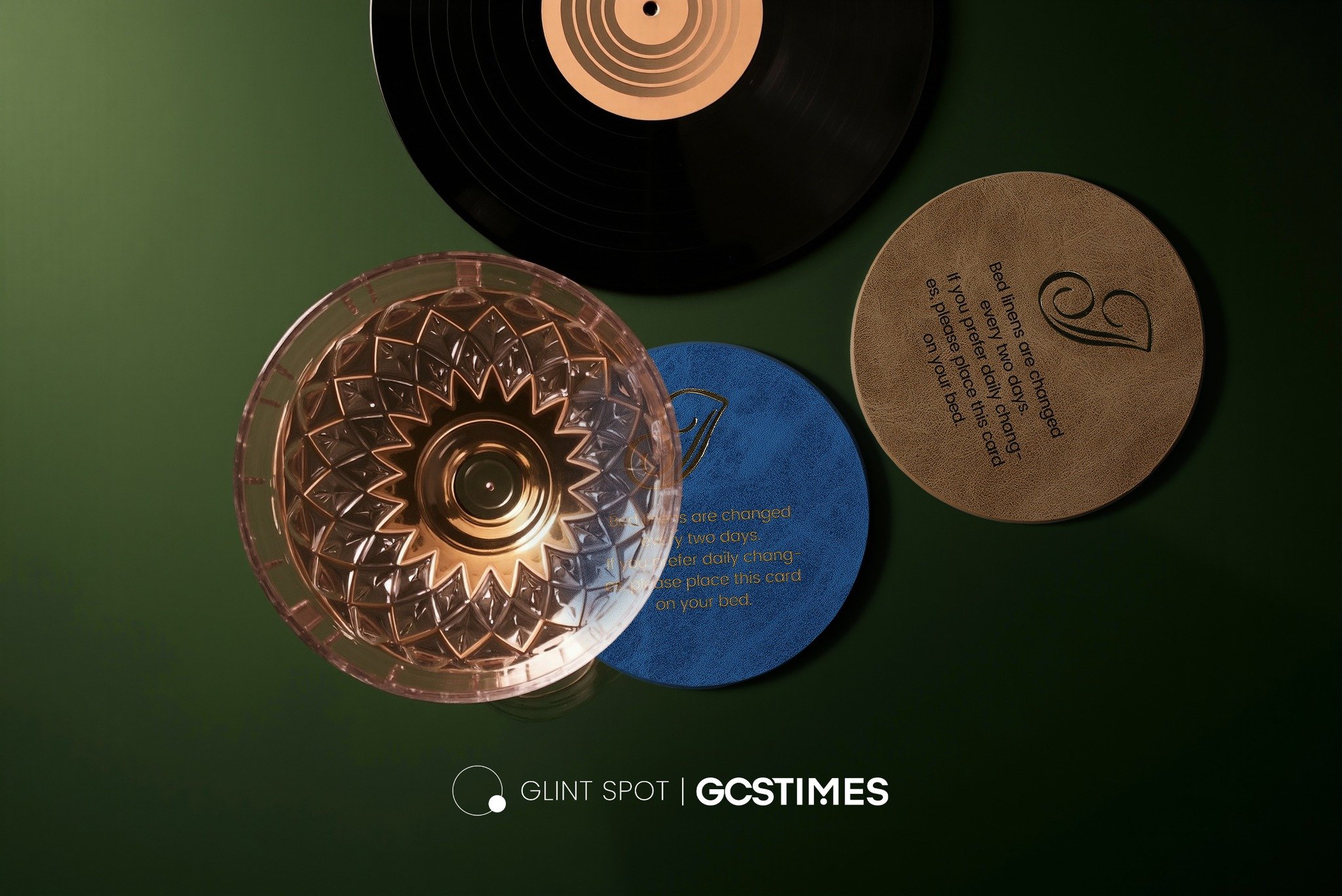 Sleek-finish coasters – elevated with embossed patterns