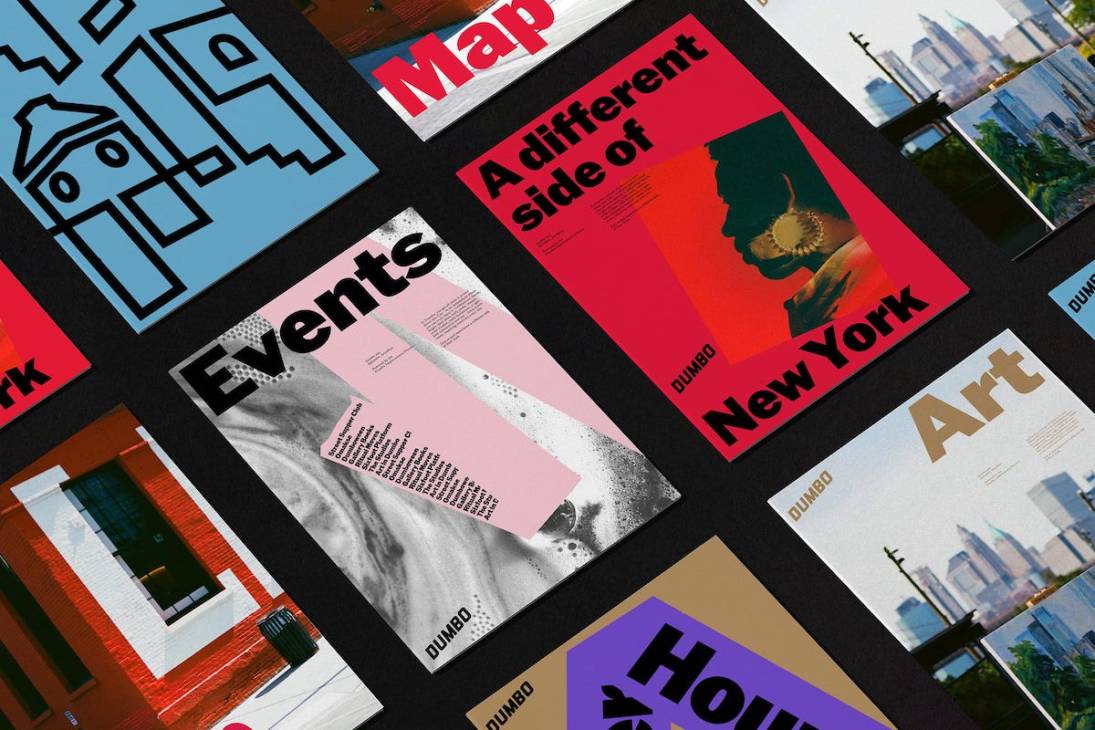 Graphic design branding for Dumbo in NYC