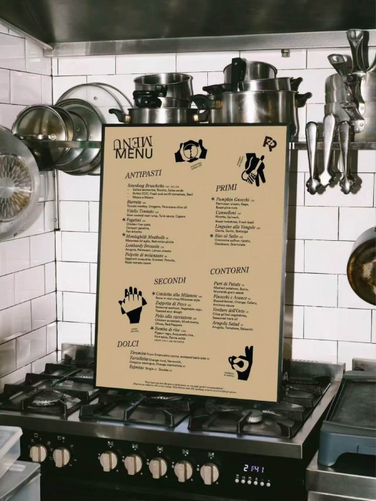 Graphic design: Primo Posto by Panglossian Studio, Hong Kong