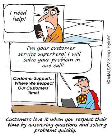 Saving Your Customer Time Shows Respect