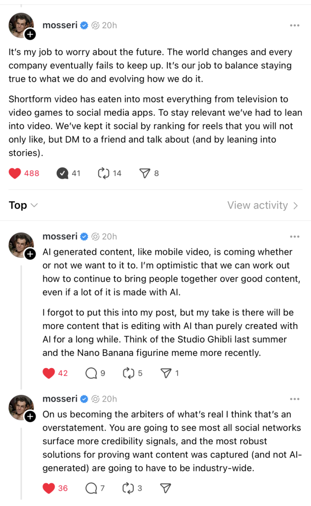 Who decides what’s real in the age of AI? Instagram does.