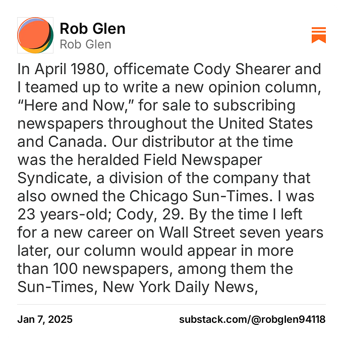 Rob Glen on Substack