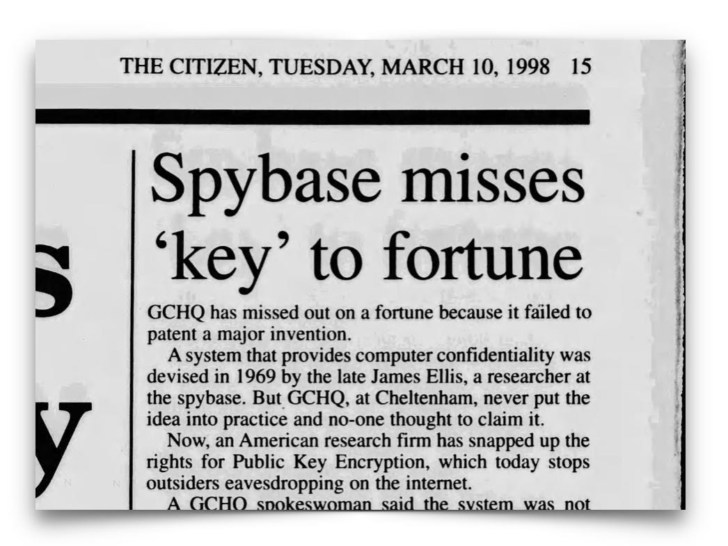 The UK Invented Modern Encryption, then Kept it Secret