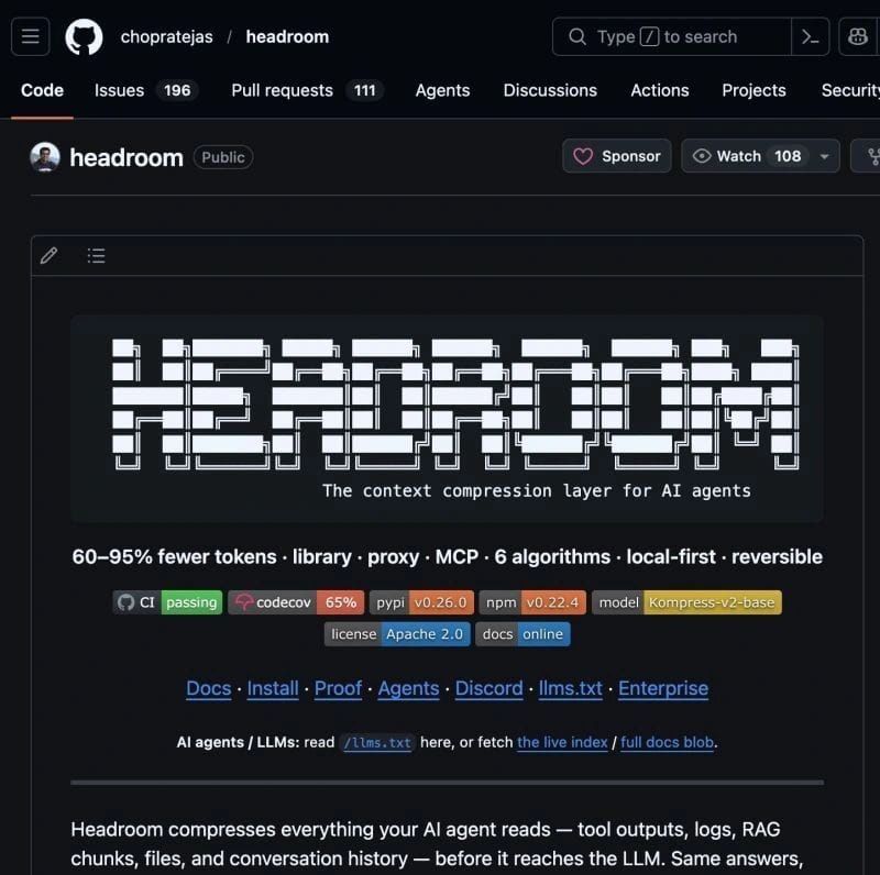 Netflix Engineer Open-Sources 'Headroom' to Reduce AI Token Usage by Up to 95%